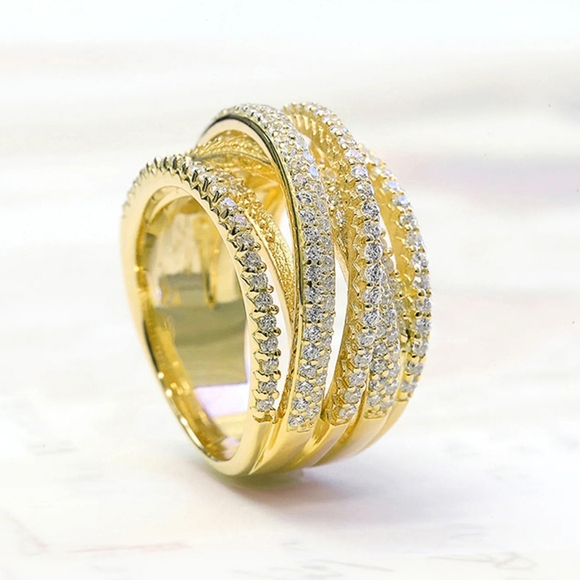 14k gold diamond ring - Picture 2 of 4